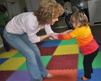 Aoife working with a child picture